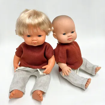 Doplněk pro panenku Oblečení pro panenku Miniland 38 cm - lněné tričko a