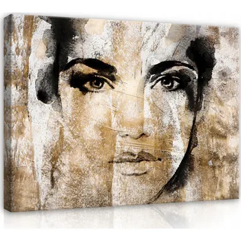 Obraz Obraz Na Plátně TVÁŘ ŽENY Portrét Velký 100x70