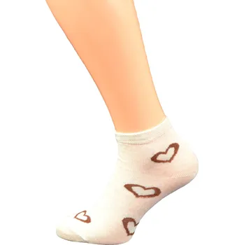 Dámské ponožky Gapo Dámské kotníkové ponožky FIT SRDÍČKO 1. Velikost: 5-6 (EU 38-39), 2. Barva: Tělová