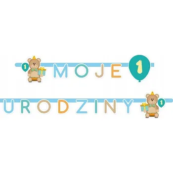 Party dekorace Banner Moje 1. Narozeniny 190 cm na Roček