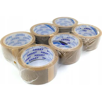 Lepicí páska Balicí páska Smart hnědá, šířka 48 mm, délka 54,86 m, 6 ks