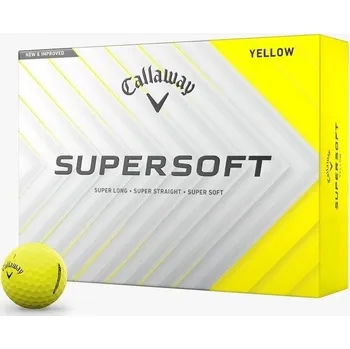 Golfový míček Callaway Supersoft 2025 Yellow Basic 12 Golfové míčky