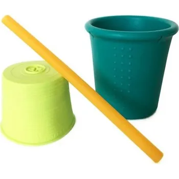 Hrnek Silikids se slámkou