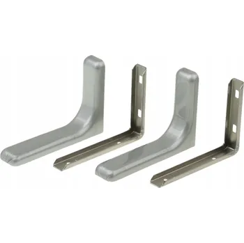 Koupelnový nábytek KONZOLE NA POLICI ÚHELNÍK S MŘÍŽKOU 120, STŘÍBRNÁ