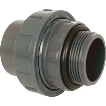 PVC tvarovka - Šroubení 50 x 1 1/2“ ext., s o-kroužkem