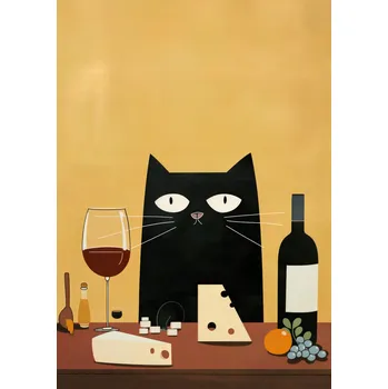 Plakát Plakát Gastronomická Hostina bez rámu 21 x 29,7 cm