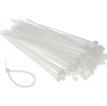 Organizace kabelů STAHovací PÁSKY KABELOVÉ Stahovací Pásky 3,0X200 mm 100 KS BÍLÉ