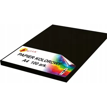 Barevný papír Barevný papír A4 80g černý 100 listů