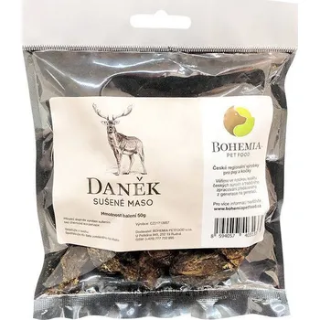 Pamlsek pro psa Bohemia Pet Food BOHEMIA sušené maso Daněk 50 g