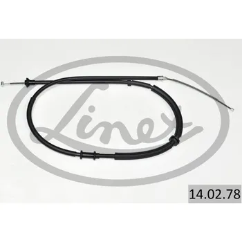 Lanko parkovací brzdy Tažné lanko, parkovací brzda LINEX 14.02.78