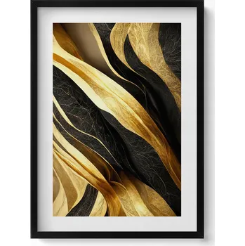 Obraz Dekorativní nástěnný obraz v rámu s grafikou Elegantní abstrakce 50x70 cm