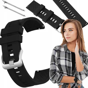 Řemínek na hodinky Řemínek ChronSmarta pro Xiaomi 22mm černý