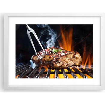 Obraz Obraz plakát v bílém rámu do obýváku 40x30 gastronomie foto na zeď