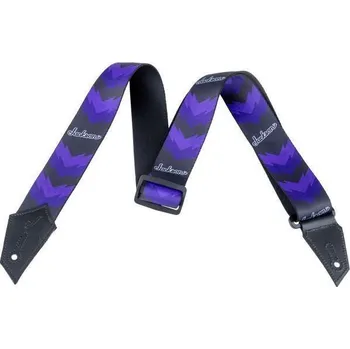 Kytarový popruh Jackson 299-3258-004 Double V Black/Purple Kytarový pás