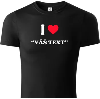 Chlapecké tričko Fenomeno Dětské tričko I love Velikost: 158cm/12 let, Barva trička: Černé