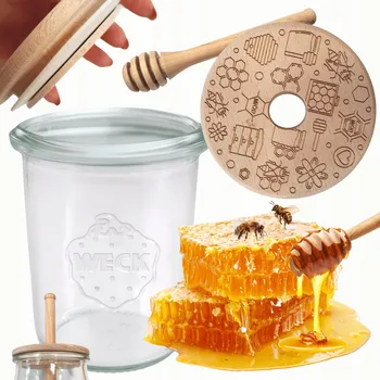 Zavařovací sklenice Zavařovací Sklenice zavařovací sklenice s odměrkou WECK 1 60 Ml dávkovač medu W4 eco