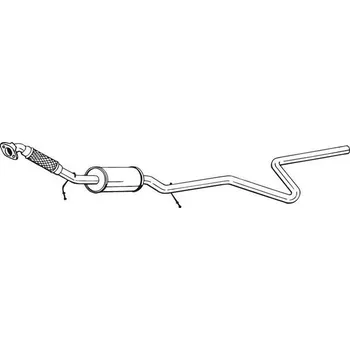 Výfukový systém Střední tlumič výfuku BOSAL 288-027