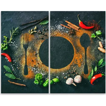 Kuchyňské prkénko Skleněná Ochranná Deska a Krájecí Prkénko | Indukce, Sporák ds-0080