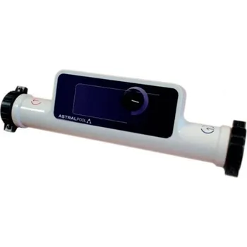 Ohřev bazénu AstralPool elektrický ohřev Compact s OLED displejem 12 kW/380 V titan