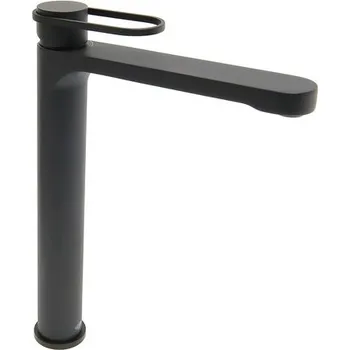 Vodovodní baterie Vysoká umyvadlová baterie SAT Fusion bez výpusti matná černá SATBSFU285KPCC