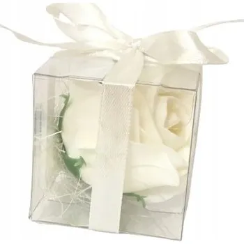 umělá květina MYDLENÉ KVĚTINY v boxu jako dárek / dárek / pozornost pro hosty / k narozeninám