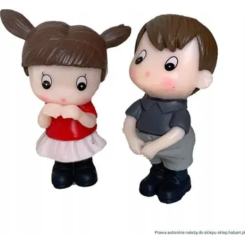 Figurka Habarri figurky holčičky a chlapečka k narozeninám 2 ks