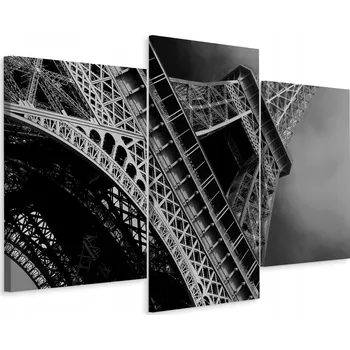 Obraz Obraz TRYPTYK Paříž Eiffelova věž Dekor 3D 60x40