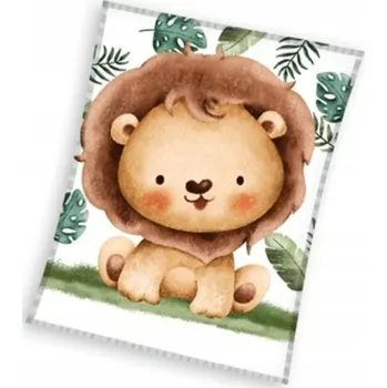 Dětská deka Deka Carbotex korálově šedá Lion KNL231128-KOC