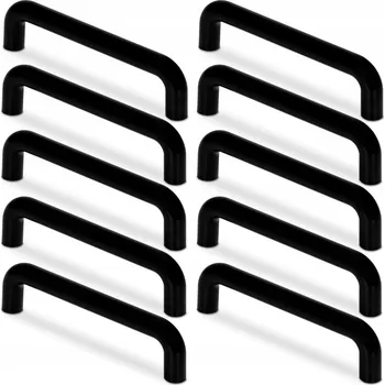 Nábytkové kování Nábytková úchytka Mavö černá klasická 10 ks 96 mm