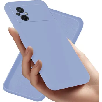 Pouzdro na mobilní telefon Zadní Kryt RCBR pro Xiaomi Poco M5 4G SILICON CASE fialový