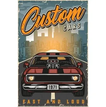 Obraz Cedule Racing - Custom Cars