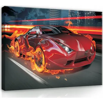 Obraz Obraz do dětského pokoje pro mládež Auto 60x40