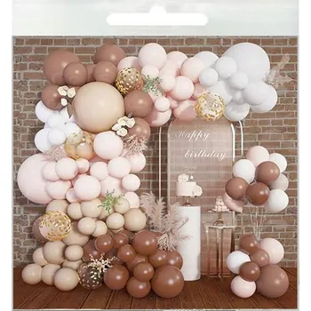 Balónek Zlatá, zeleň a bílá Balónková girlanda dekor XL G31