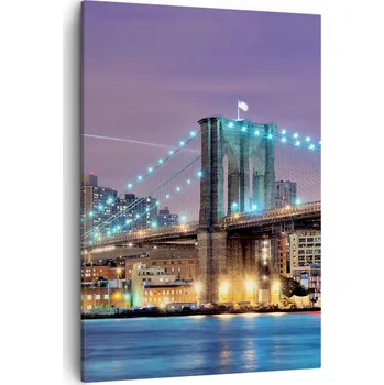 Obraz Obraz na plátně do obývacího pokoje ložnice 50x70 město obrazy na zeď canvas