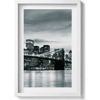 Obraz Dekorativní nástěnný obraz do pokoje Brooklynský most New York panorama 40x60 cm