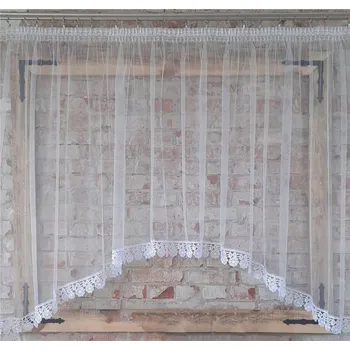 Záclona Hotová záclona 700x120, mašle, síťovina, guipure 8cm