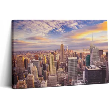 Obraz Fotoobraz do jídelny s uměleckým motivem západu slunce, New York, 30x20 cm