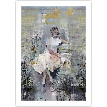 Obraz Plakát bez rámu do obýváku ložnice 50x70 žena moderní módní obraz