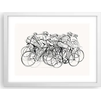 Obraz Obraz plakát v bílém rámu do obýváku 40x30 grafika foto plakáty na zeď