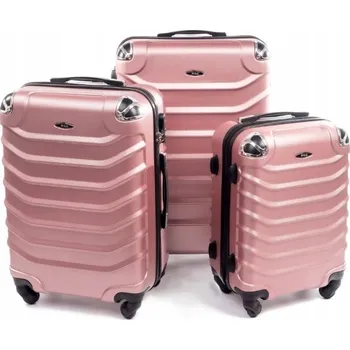 RGL Sada pevných kufrů ABS 730 3v1 XXL XL L 90 l