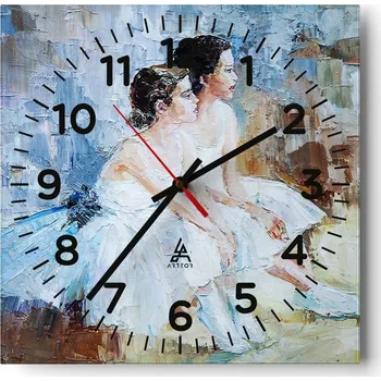 Hodiny Kuchyňské nástěnné hodiny 30x30 Baletka Skleněné hodiny do obýváku Moderní Tiché