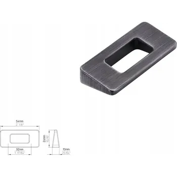 Nábytková úchytka SIRO 2394-54ZN75 efekt kartáčovaného železa