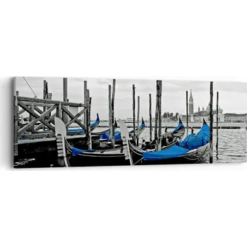 Obraz Obraz na plátně do obýváku ložnice 90x30 město foto obrazy na zeď