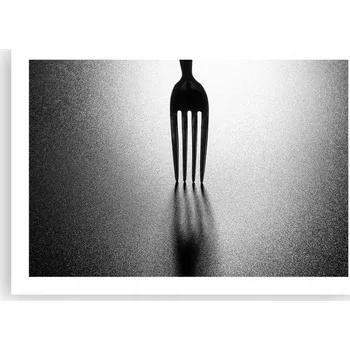 Obraz Plakát bez rámu do obývacího pokoje ložnice 70x50 vidlička moderní módní obraz