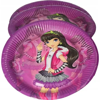 Jednorázové nádobí TALERZE TALÍŘE NA JEDNO POUŽITÍ NÁDOBÍ 23 CM 8 KS