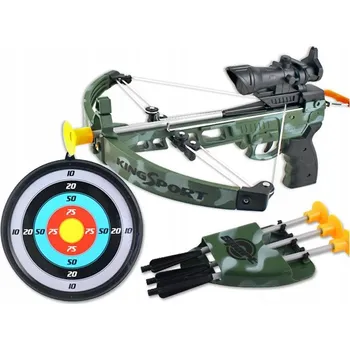 Dětská zbraň KUŠE LUK TERČ ŠÍPY V SADĚ PRO DĚTI