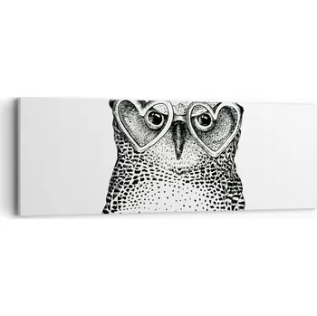 Obraz Obraz na plátně do obýváku ložnice 90x30 sova foto obrazy na zeď canvas