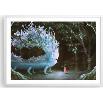 Obraz Plakát v bílém rámu do obýváku ložnice 70x50 abstrakce moderní obraz