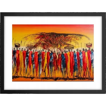 Obraz Obraz plakát v černém rámu do obýváku 40x30 cm, umělecký foto plakát na zeď