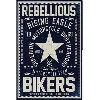 Obraz Cedule Rebellious Bikers